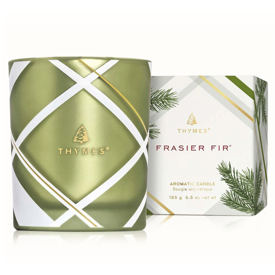 FF Frosted Plaid Candle 6.5oz.