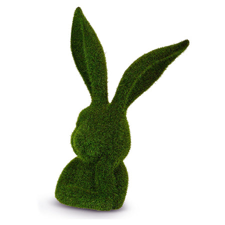 10” Moss Thinking Rabbit Bust